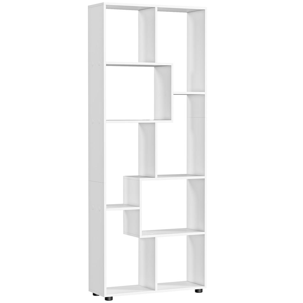 Bookshelf, Tall Bookcase, Modern Room Divider, 8 Cube Storage Unit, Freestanding Storage Shelf for Living Room, Bedroom, Home Office