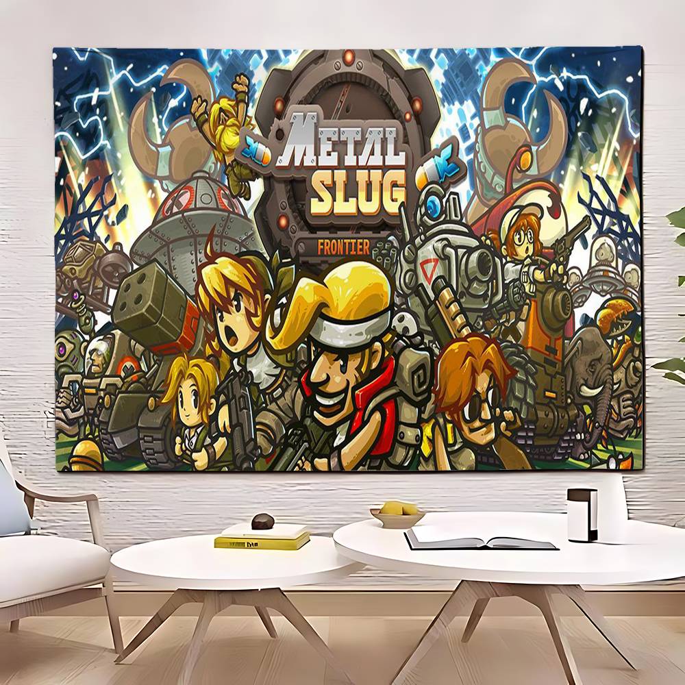 Retro Game MMetal SSlug Gamer Tapestry Customizable Tapestries Of Various Styleswall Hangings Photo Printingwall Hangings