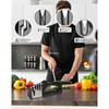 Portable Kitchen Knife Sharpener 4 In 1 Multi Function Sharpening Set Non Slip Base for Knives Scissors Kitchen Use
