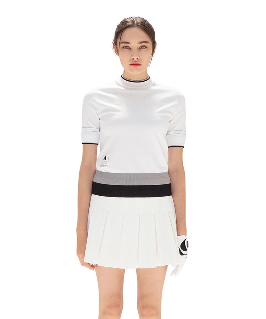 AVEN Field Round Knit White