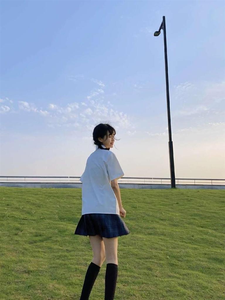 Original JK Women's Milk White Accordion Pleat Short Sleeve Shirt - Japanese School Style Summer Uniform