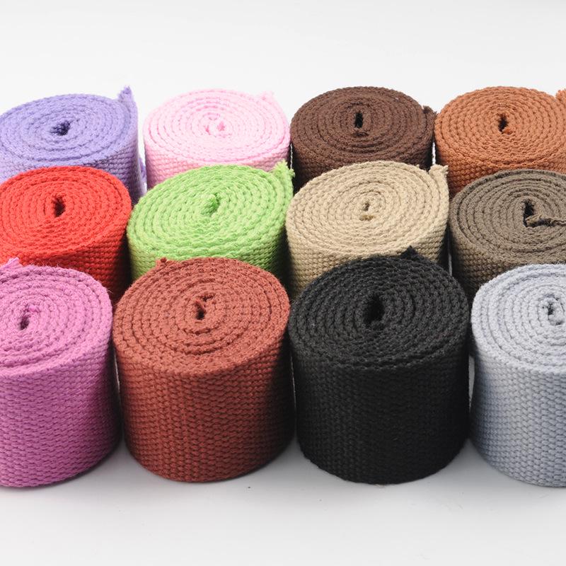 3.8cm Colored Polyester Cotton Webbing for Bags & Clothing - Edging Tape & Shoulder Strap Ribbon