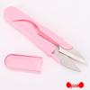 Colorful U-Shaped Spring Scissors for Cross Stitch, Yarn, and Thread Trimming – Perfect for Sewing and Household Use