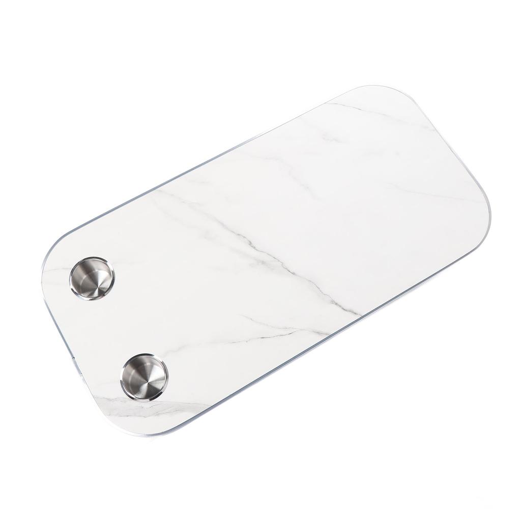 800 X 400mm RV Table Top with 2 Cup Holders Aluminium Alloy Edge Removable Tabletop for Yacht Boat Desk Patio