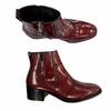 Pristine DIOR short boots HEEL BOOTS Red Patent leather mens Used