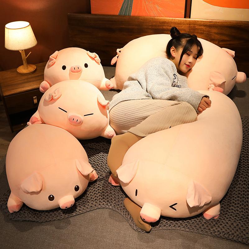 Chubby Pig Pillow Cute Pig Doll Plush Toy Bedroom Cushion Children Sleeping Pillow