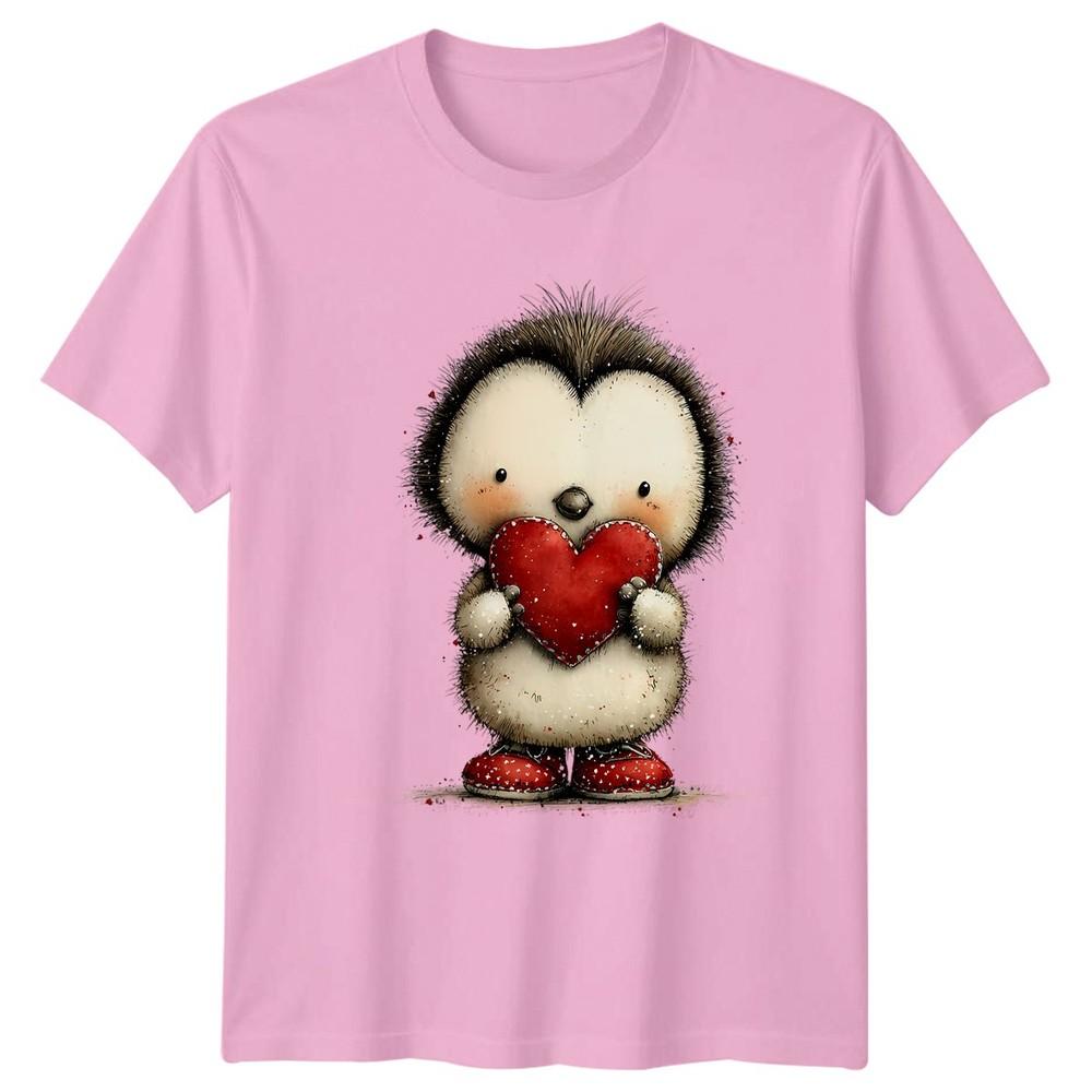 Hedgehog Valentines Day Love Hearts Unisexs TShirt Unisexs Tee Graphic Unisex Top