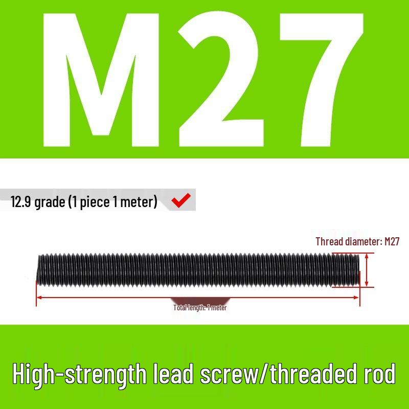 High-Strength Full Thread Screws and Rods: 8.8, 10.9, 12.9 Grade