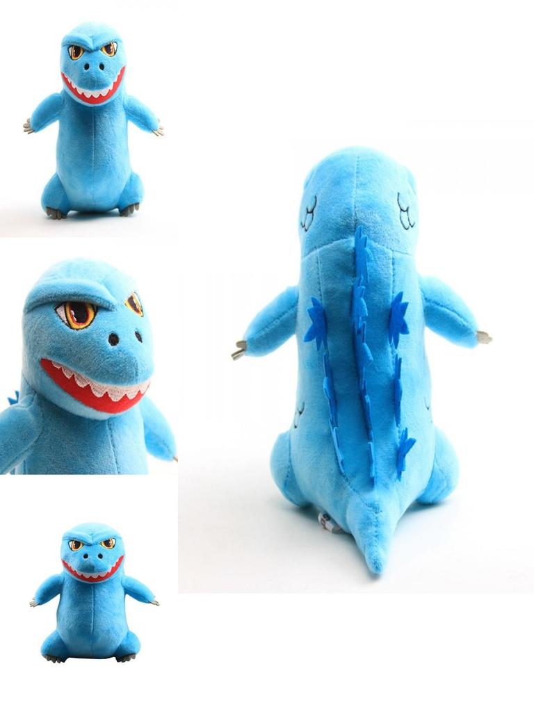 Charmantes 20cm Blaues Godzilla Monster Weiches Plüschtier Niedliche Stoffpuppe