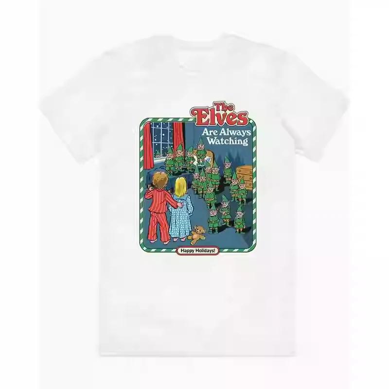 Smells Like Christmas Smells Like Christmas Mens and Womens New Illustrated European and American High Street VintageTShirts