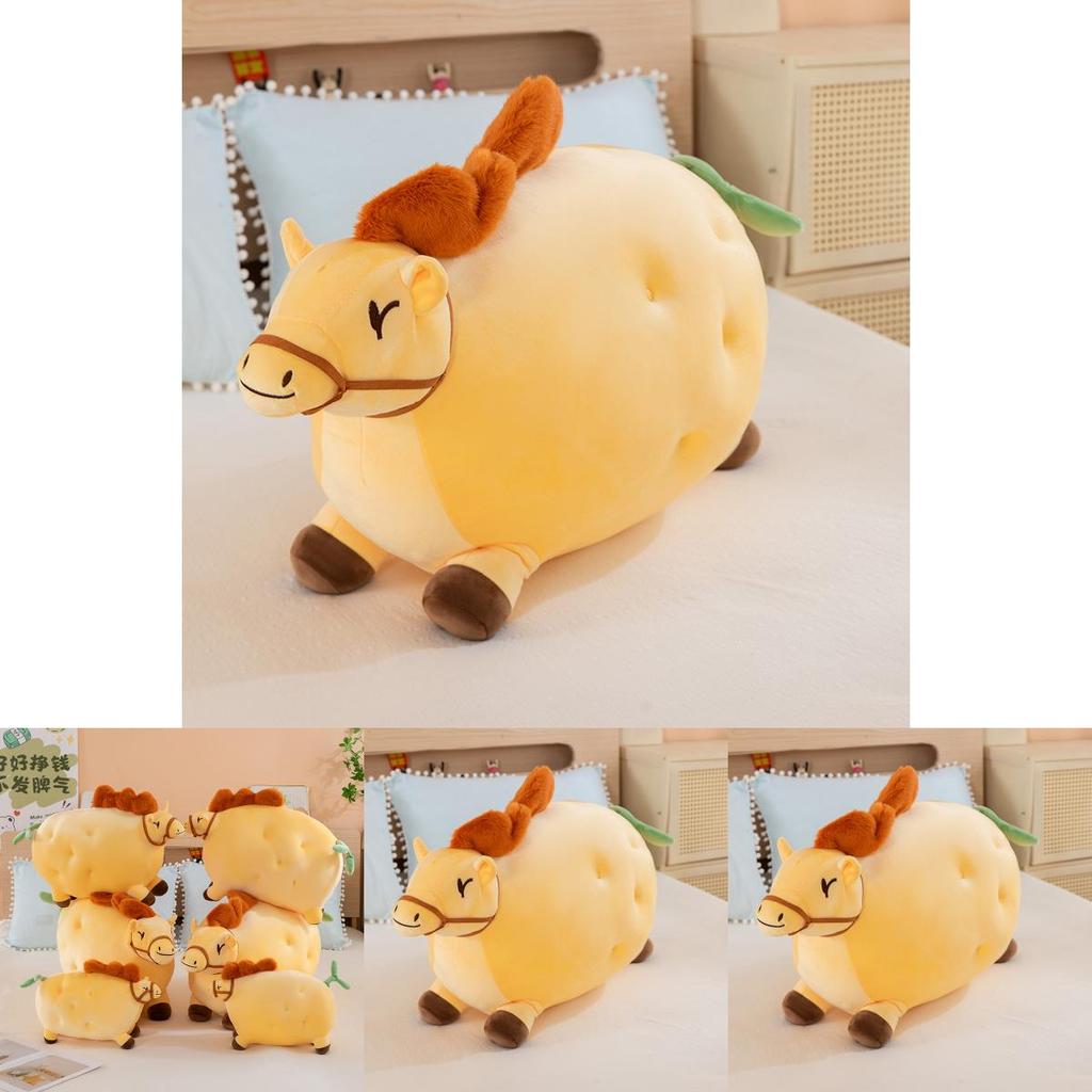 Creative Potato Plush Horse Toy Animal Pillow For Kids And Adults