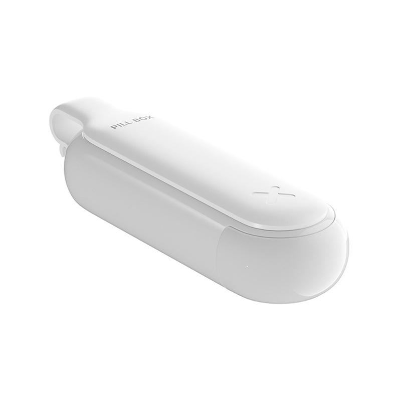 

2 in 1 Portable Pill Taker Remover with Medicine Box Household Gadgets, Tablets, Pills Assistance Tool New Design Pill Dispenser білий