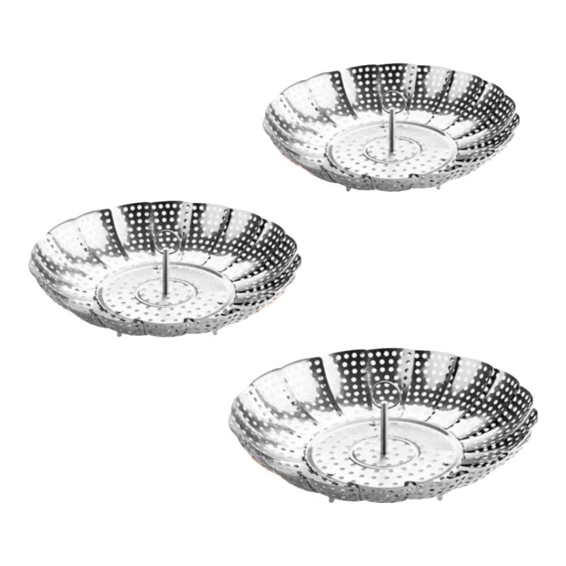 

Qian Xing Foldable Stainless Steel Lotus Steamer Rack Set