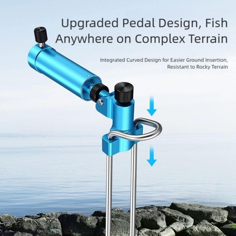 Fishing Rod Support Holder Stake for Anglers Feature Lightweight Design and Easy Assembly for Portable Use in Fishing