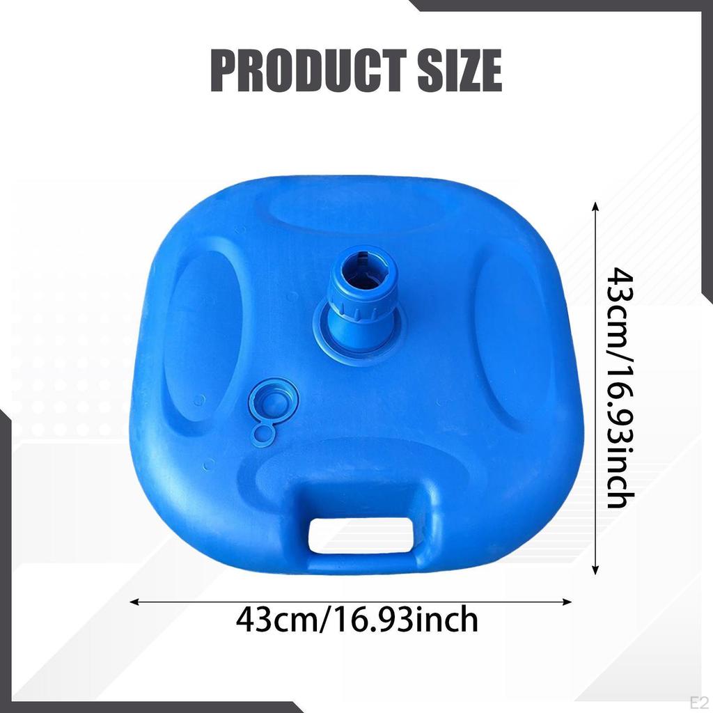 Patio Umbrella Base Pole Holder Fillable Accessories Water Filled Stand for Deck Fishing
