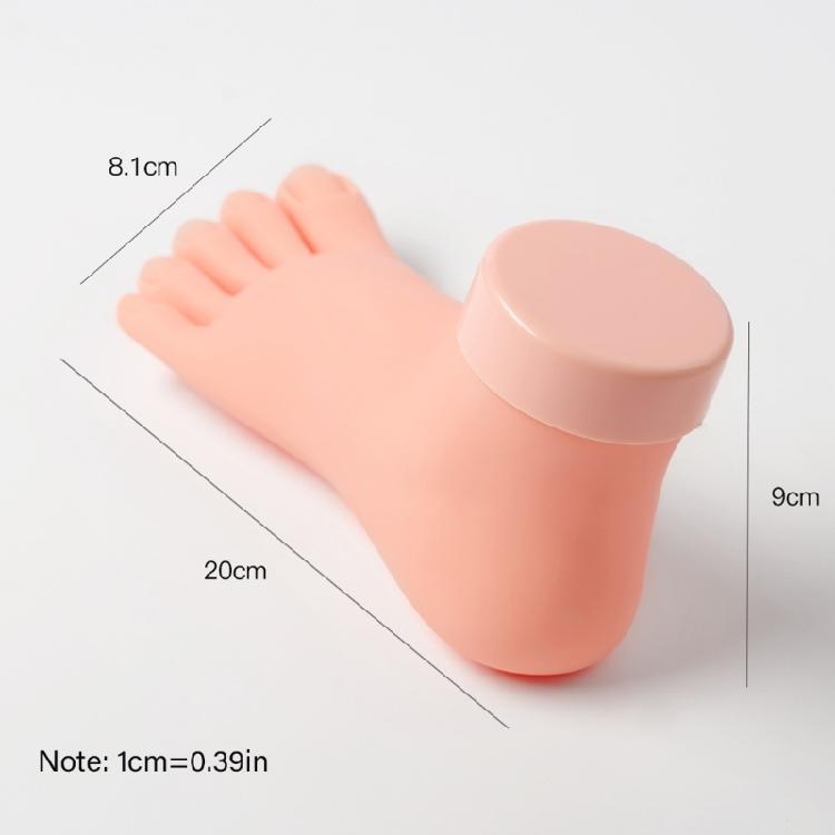 Übungs-Falsch-Trainingsfußmodell Maniküre-Zubehör Falsches Fußwerkzeug für Pediküre-Trainingsnägel