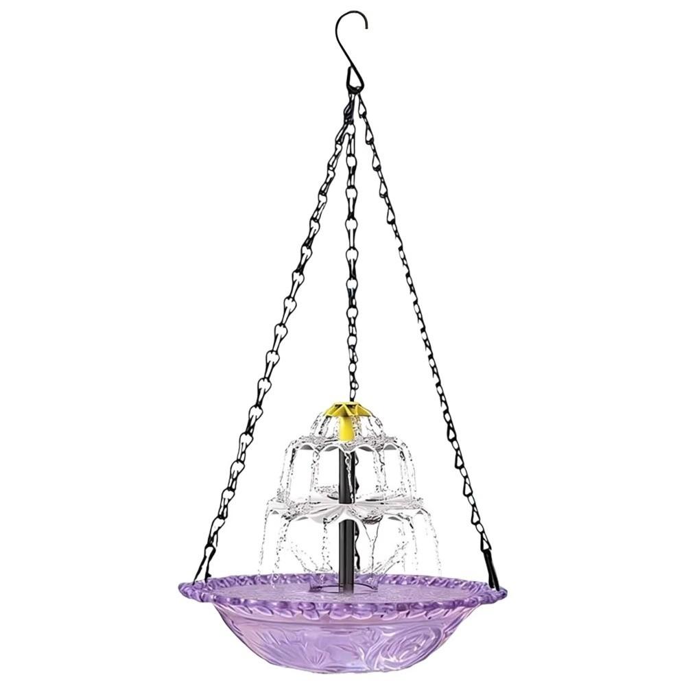 Cascade Hanging Bird Bath Fountain 3 Layer Bird Feeder Creative Bird Bath Bowl  Outdoor