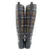 Excellent HERMES Knee-high boots black leather Women 37.5 Used