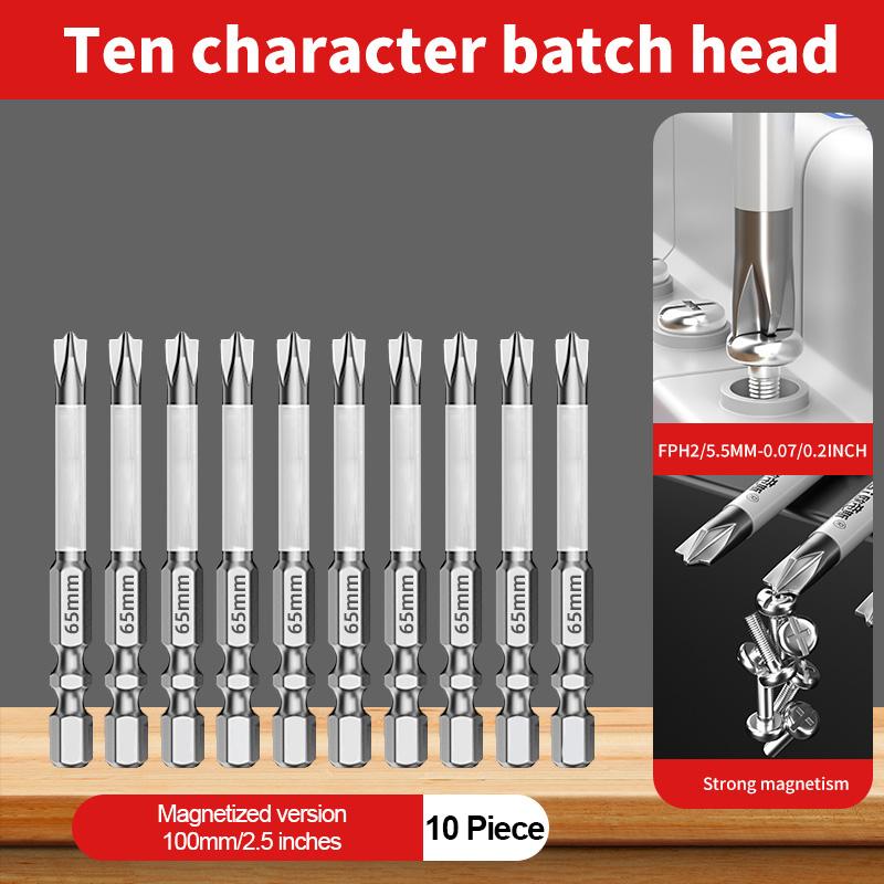 5PC 65mm 110mm Magnetische Spezielle Schlitz Kreuz Schraubendreher Bit Für Elektriker Für Steckdose Schalter Hand Werkzeuge