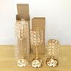 Crystal Candle Holder for Table Centerpieces Wedding Candle Stand Christmas Gift