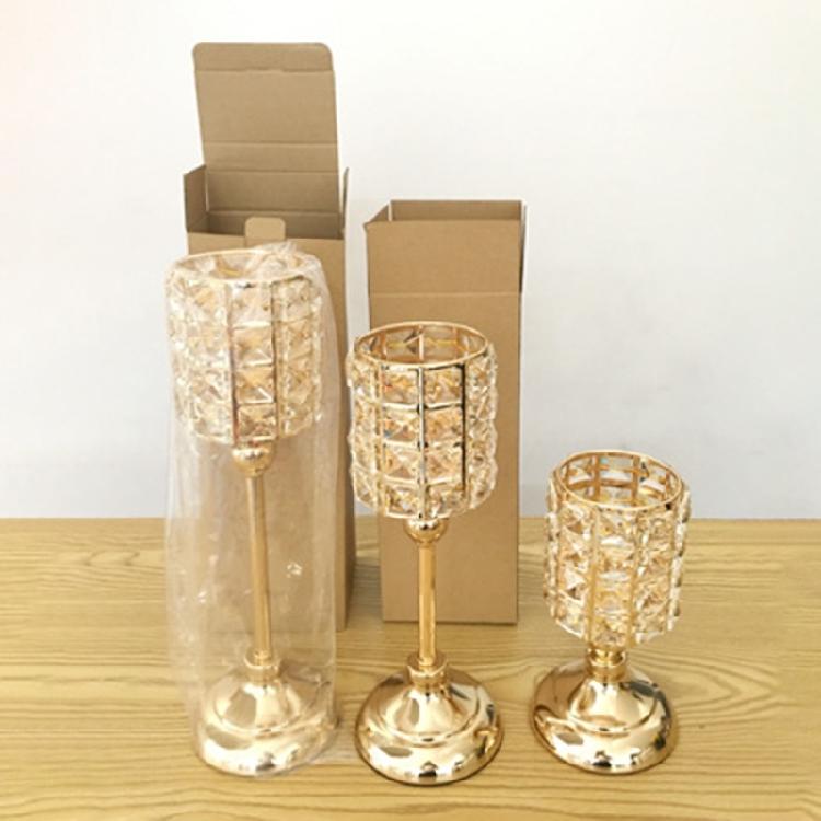 Crystal Candle Holder for Table Centerpieces Wedding Candle Stand Christmas Gift
