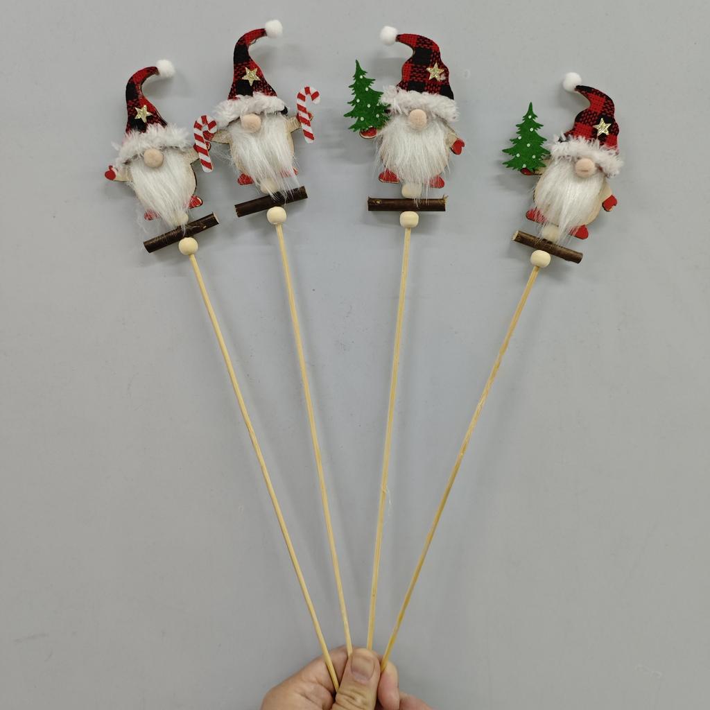 Julbukett Dekoration Hänge, Snögubbe för Äldre Julgran, Ren Blomma Dekoration Tillbehör