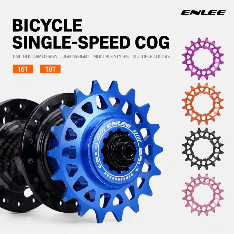 ENELL Single Speed Flywheel Conversion Kit 18T HG Cassette Cog MTB Road Bike Sprocket for Freewheel Chain Bicycle Freewheel