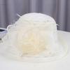 Elegant Women's Summer Sun Hat with Lace & Mesh Detail - Vintage-Inspired, UV Protection, Perfect for Outdoor Activities