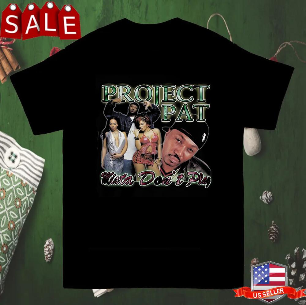

Project Pat rapper Three 6 Mafia T Shirt Full Size S-5XL Unisex T-Shirt M