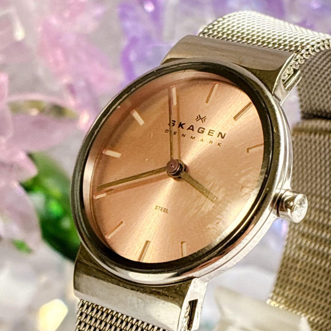 Used Unused Limited Color Skagen Watch Ladies Pink New Battery