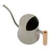 Watering Can with Long Spout 1L Stainless Steel Indoor Plant Watering Can with Wood Handle for Home Garden Flower Gray
