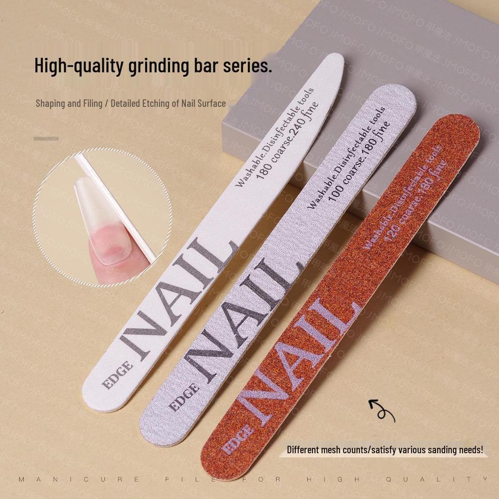Double-Sided, No-Shed, Washable Nail Art File: Ultra-Thin, Grit Strip for Shaping, Carving, and Grinding Nails