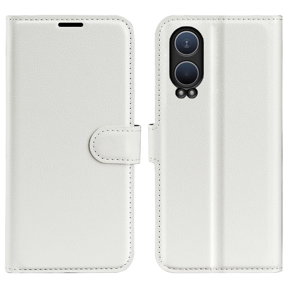 For OnePlus Nord CE4 Lite 5G/Oppo K12x 5G (China) Phone Case Litchi Texture Shockproof Leather Wallet Cover