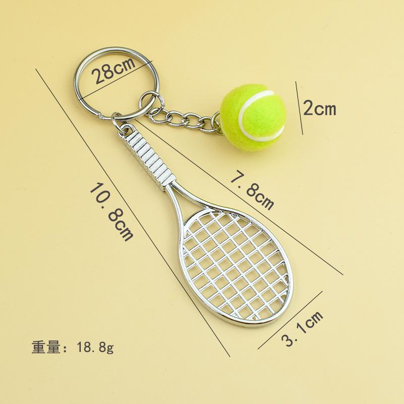 Tennis Keychain: Mini Sports Equipment Souvenir & School Prize