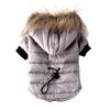 Adjustable Dog Winter Jacket with Hood Pet Dog Hoodie Warm Fur Collar Small Dog Clothe For Chihuahua