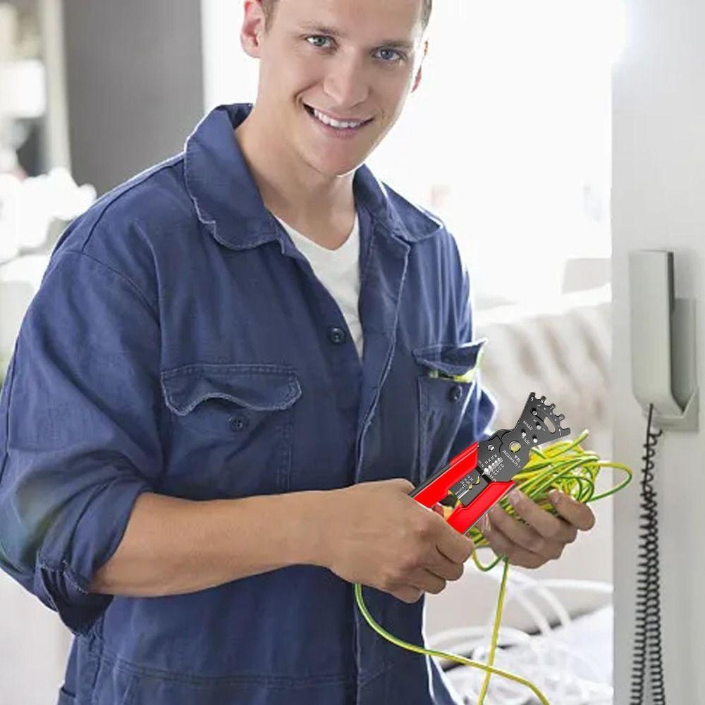 Crimping Cutting Wire Stripper Pressing Cable Cable Stripping Pliers Crimping Pliers  Household