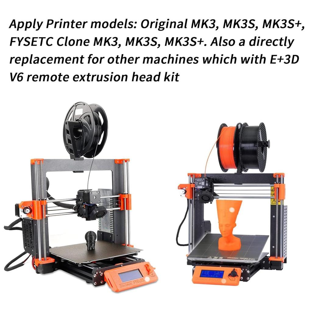 FYSETC Prus I3 Hotend MK3S+ J-Head Extruder Kit 24V 40W for 1.75mm Direct Filament Compatible with Prus I3 MK3/MK3S/MK3S+ and Other E3 V6 Remote