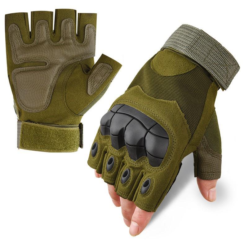 Outdoor Tactical Touchscreen Combat Gloves - Men s Protective Anti-slip Full Finger Design L
