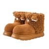 Cute Cartoon Women Winter Boots Trendy Fleece Outdoor Anti Slip Keep Warm Plush Girl Short Booties Cold Weather Female Shoes