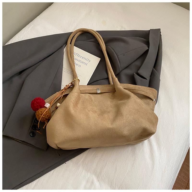 Large Capacity Tote Bag Women's Autumn New Commuter Lazy Wind Matte Vegetable Basket Bag Shoulder Armpit Bag