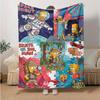 1Pc Simpsons Adventures Blanket Soft And Comfortable Casual Warm Camping Travel Christmas Halloween Gift M292191