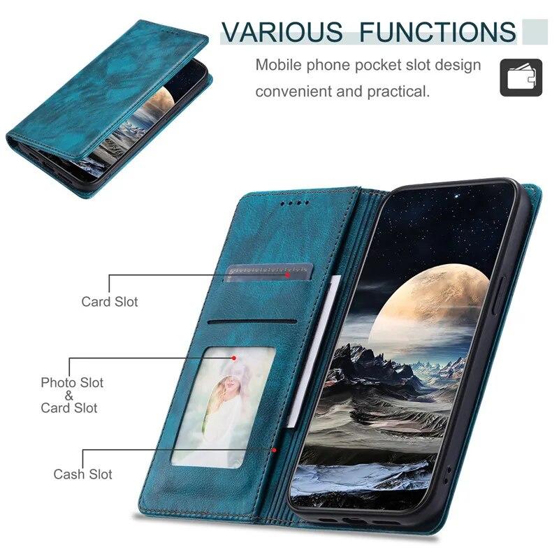 Leder Brieftasche Handyhülle für XiaoMi POCO X5 Pro F5 M5S RedMi Note 12 Pro Plus 11 für Google Pixel 8 Pro 7A 7 für Huawei P60 Pro P50 P40 Flip Cover