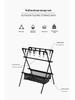 Folding Camping Rack: Clothes Drying and Storage Stand for Outdoors and Car.