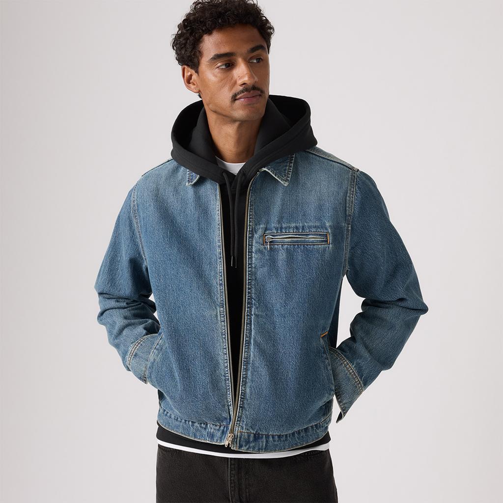 Levis American Vintage Minimalistisch Lässig Pendlerstil Klassisches Design Vielseitig Hochwertige Jeansjacke Unisex Jacken 005BL-0002