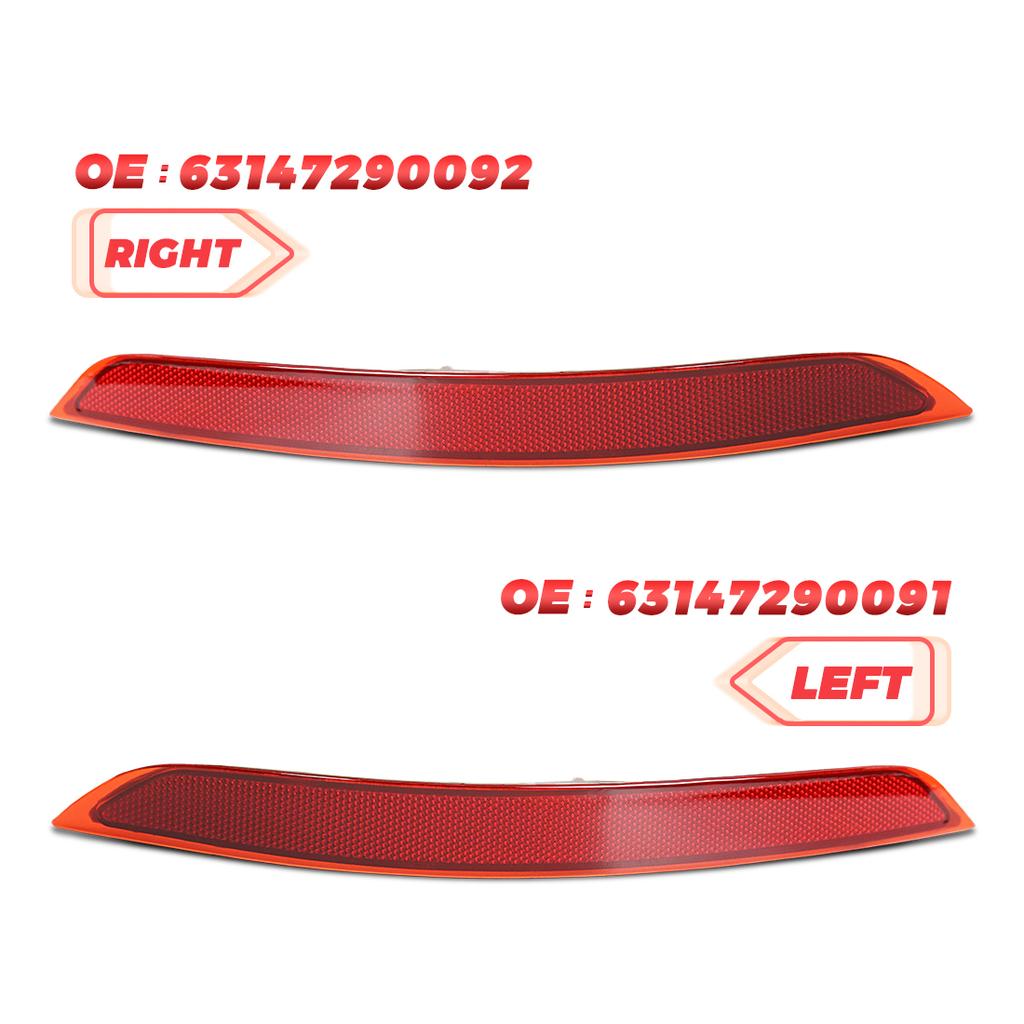 63147290091 63147290092 Rear Bumper Tail Light For BMW X5 F15 2014-2018 Turn Signal Reflector Parking Brake Fog Lamp Cover