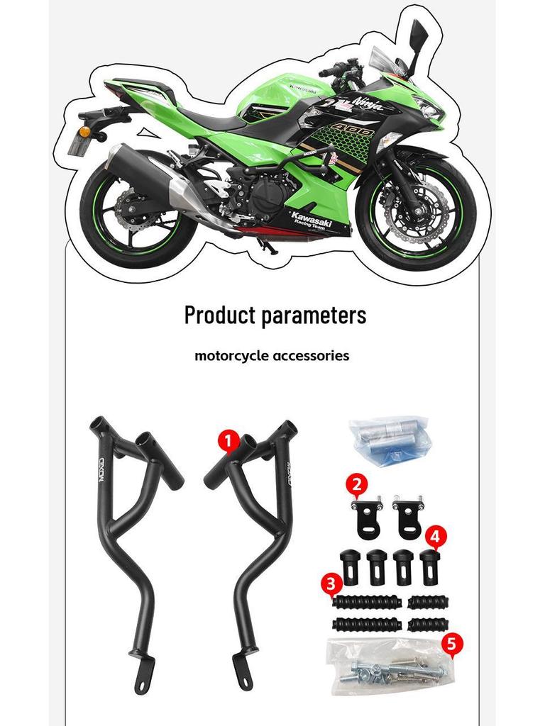 Kawasaki Ninja 400 Front Fairing Anti-Collision Guard Modification