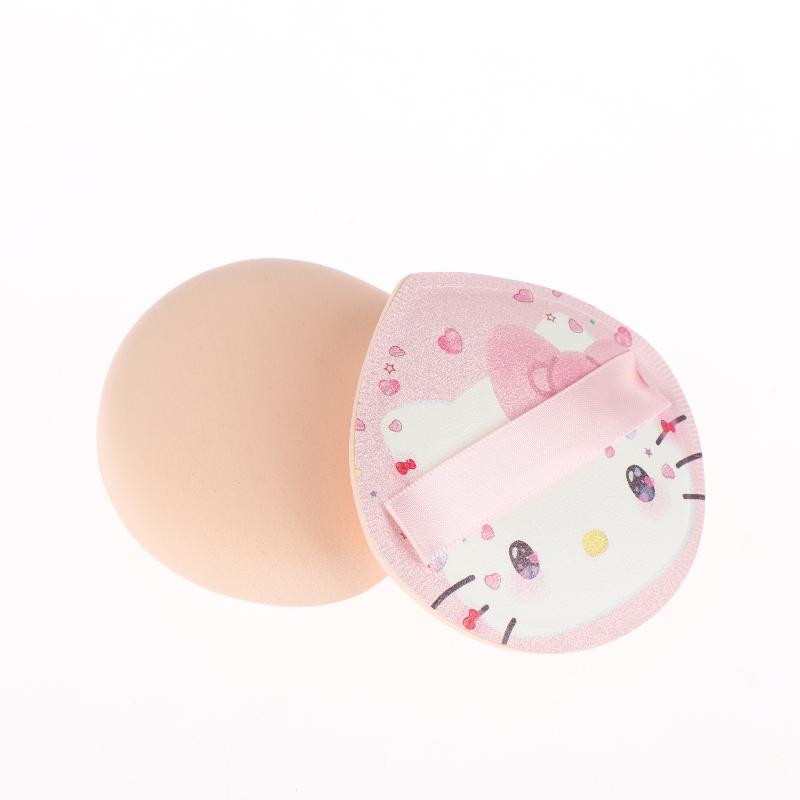 Kawaii Animation Sanrio Cartoon Pattern Hello Kitty Air Cushion Powder Puff Dry And Wet Use Sponge Makeup Setting Makeup Tool