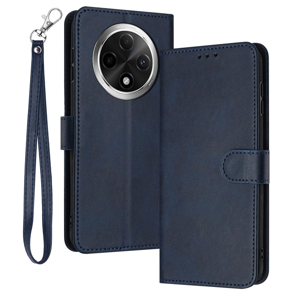 For Oppo A2 Pro 5G/A3 Pro (China) 5G Case Calf Texture PU Leather Stand Wallet Phone Cover