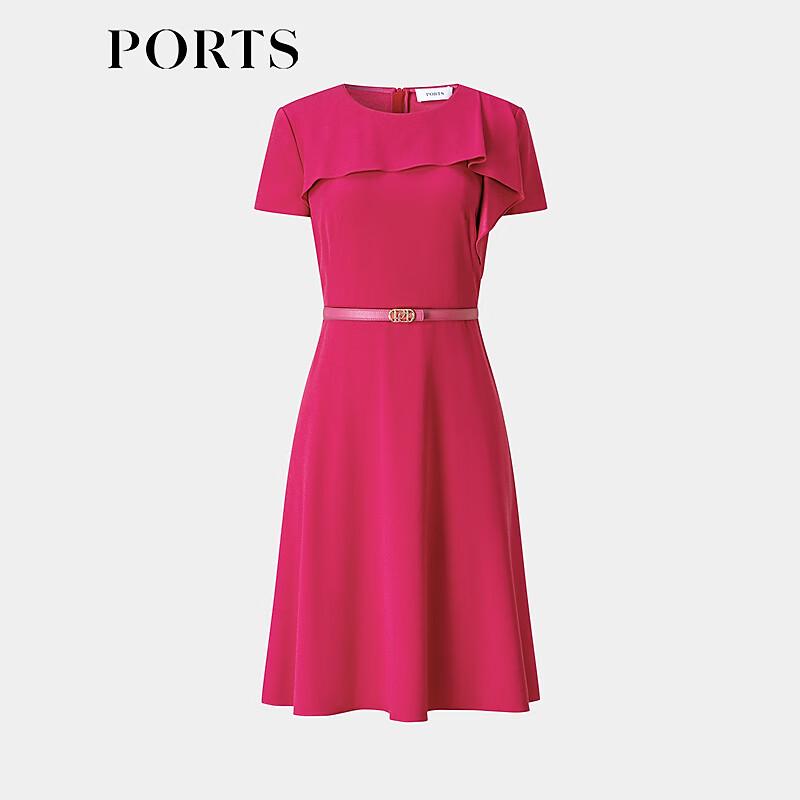 PORTS Women's Elegant Tri-acetate Midi Dress