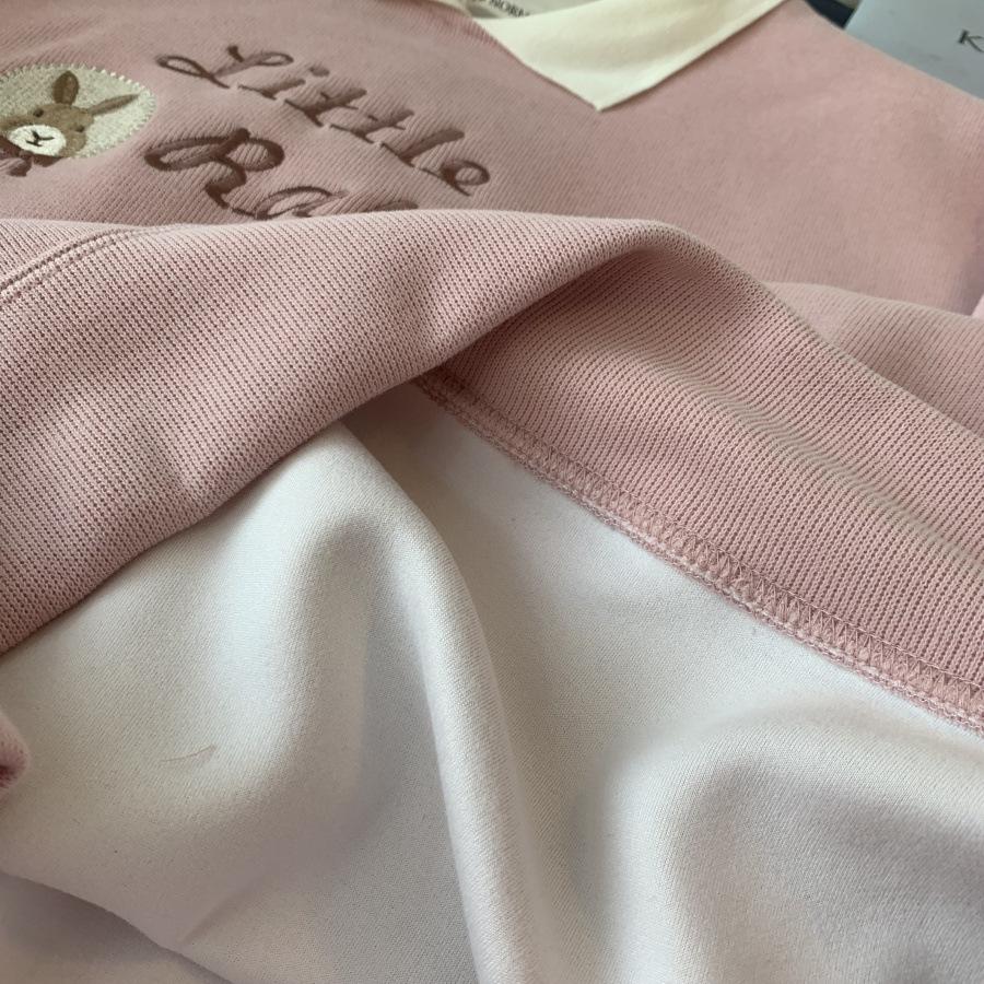 Frühling und Herbst Neu Koreanisch Bestickt POLO-Kragen Locker Student Vielseitiger Pullover Damen Dünne Jacke Top